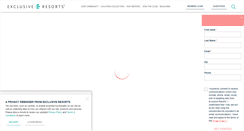 Desktop Screenshot of exclusiveresorts.com